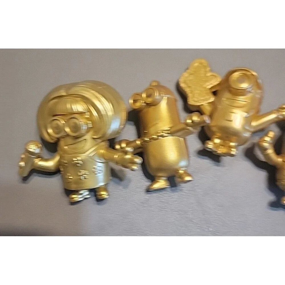 Despicable‎ Me Minions Lot Gold Figures Golden McDonalds